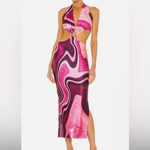 Farai London tie dye maxi dress